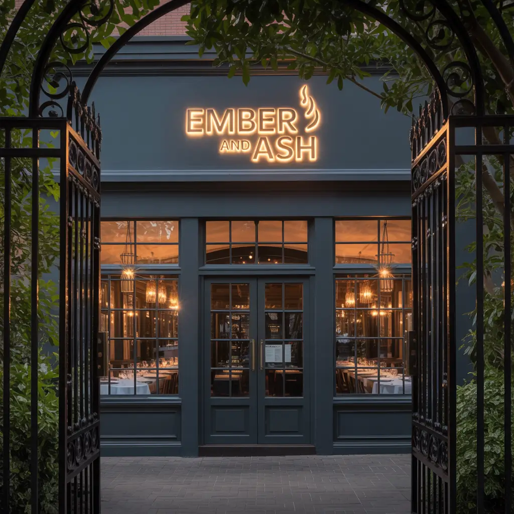 The ember and ash restaurant front